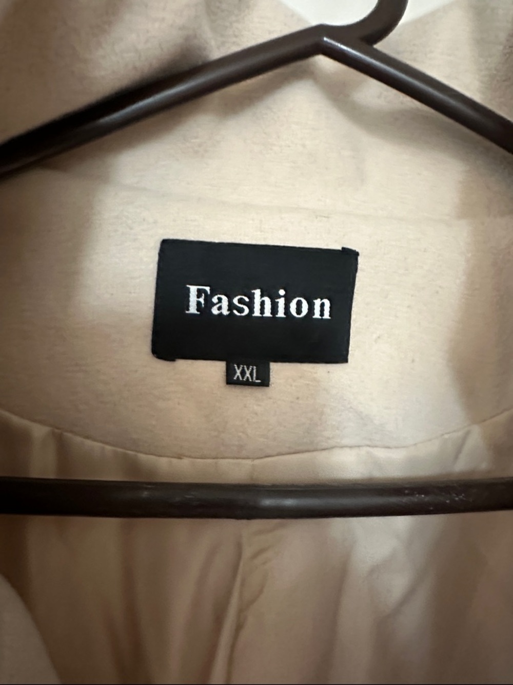 Amazon Women's Beige Double-Button Trench Coat - Picture 2 of 3